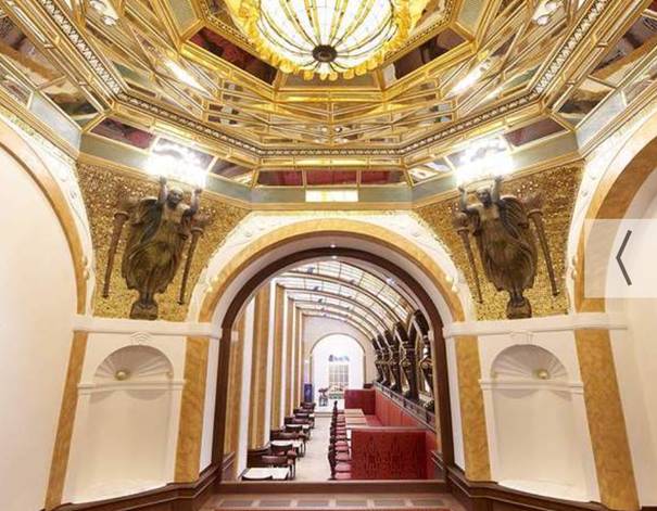 A photo of the inside of Cafe Sluka.